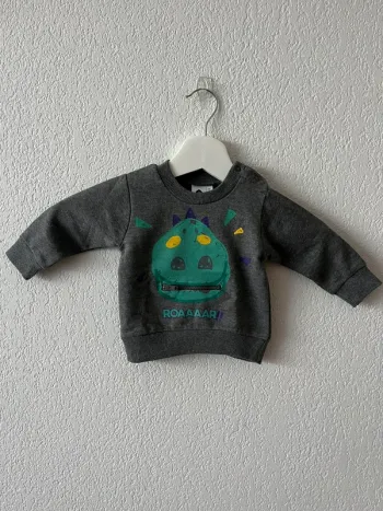 Sweat bébé Grain de Blé 3 mois dinosaure
