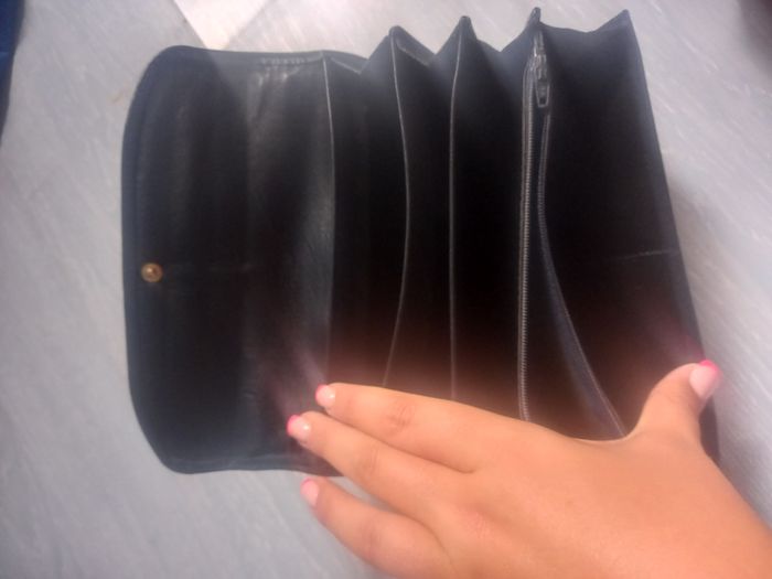 Portefeuille noir cuir - photo numéro 4