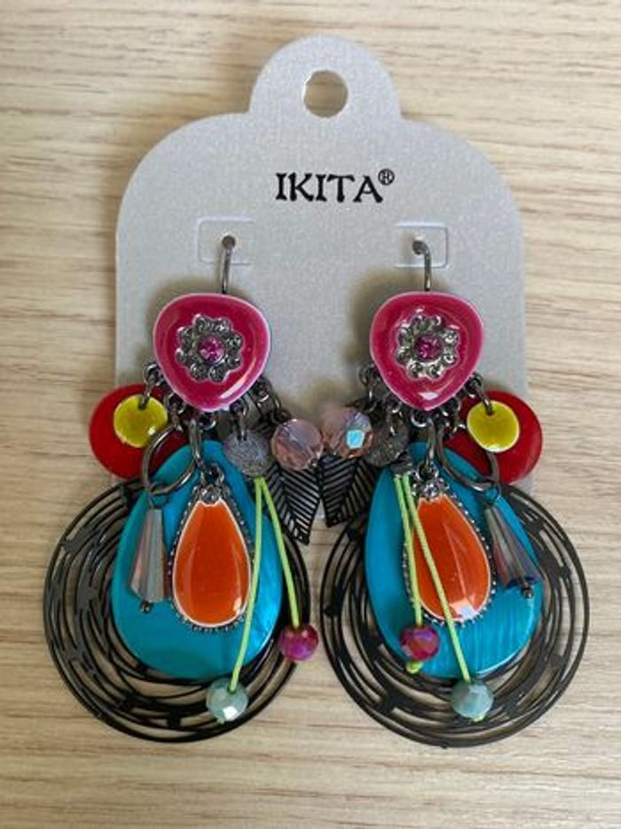 Boucles d’oreilles - Collection IKITA - Neuve - photo numéro 2
