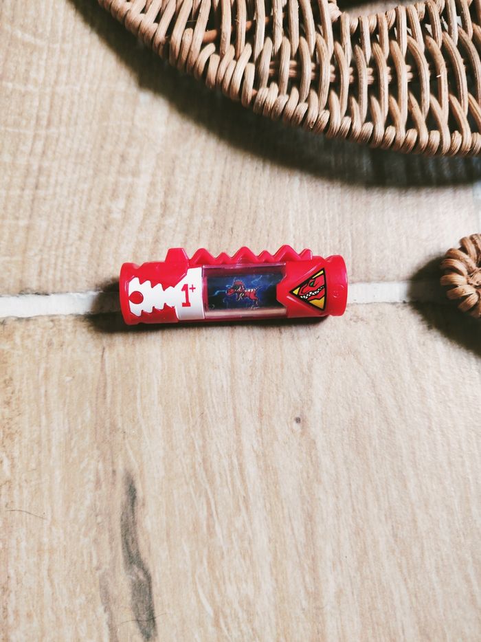 🦕 Power rangers dino charge - Energem-dino chargeur n° +1 rouge blanche T-rex - photo numéro 3