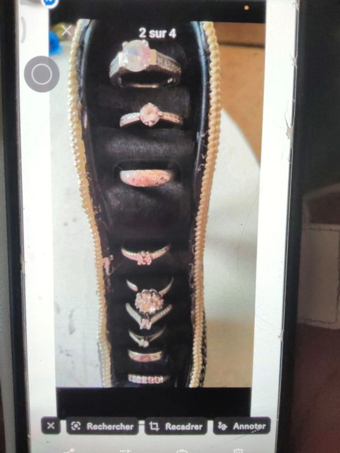 Bague plaqué or et argent 52 54 - photo numéro 9