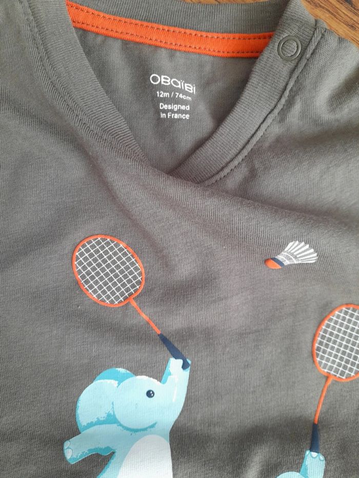 Magnifique ensemble coloré 12 mois neuf - photo numéro 7