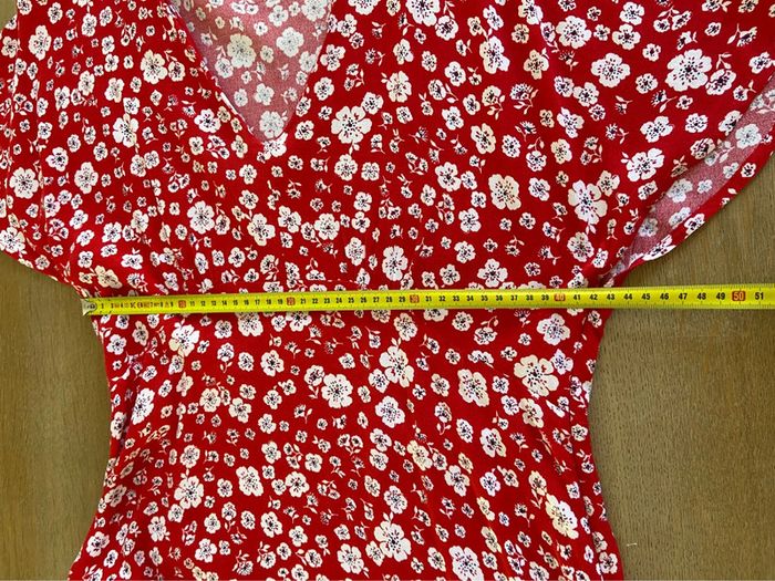 Robe d’été rouge à fleurs Monoprix taille 42 - photo numéro 13