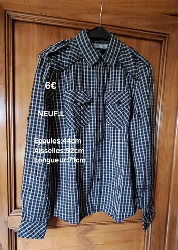 Chemise NEUVE pour homme taille L 