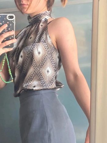 Blouse top sans manches camaieu 38