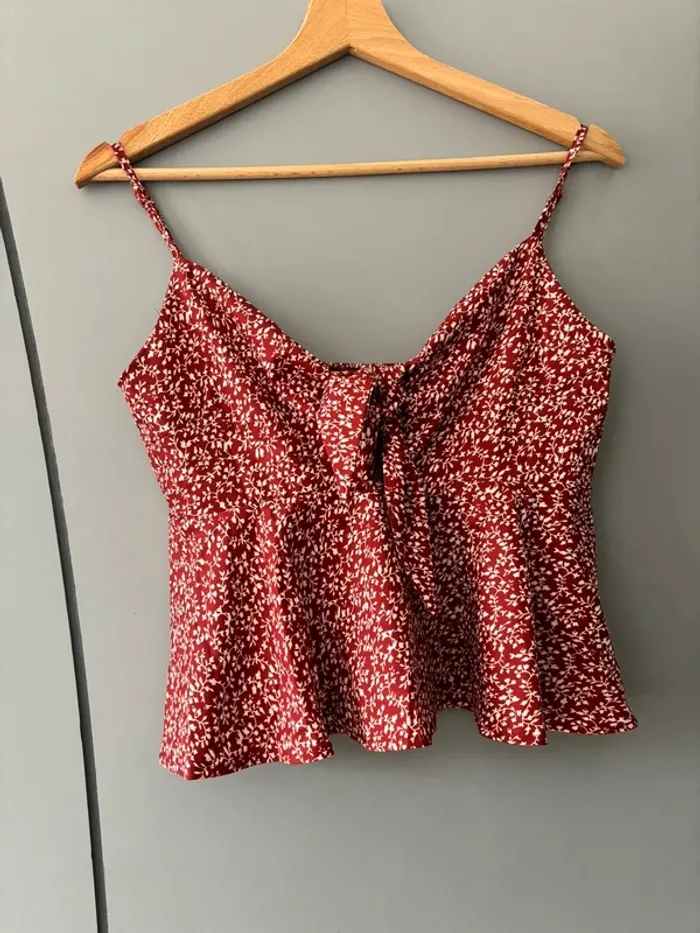 Top à fleurs