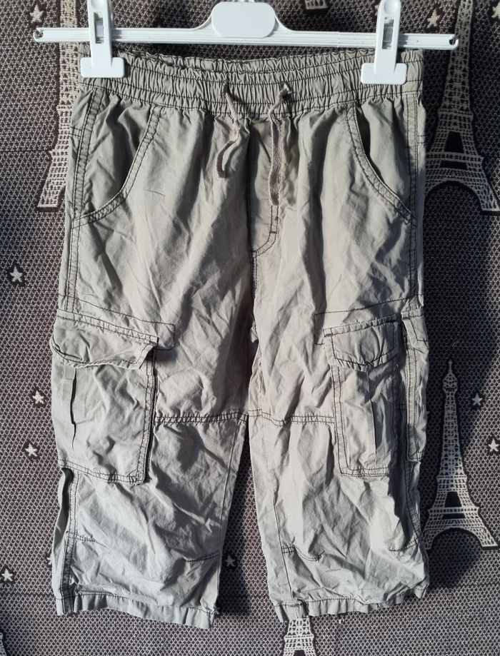 Pantacourt kaki multiples poches 10ans