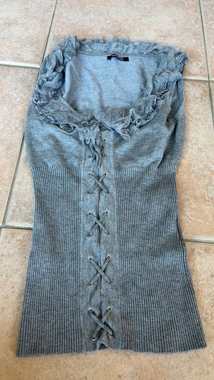 Haut morgan gris