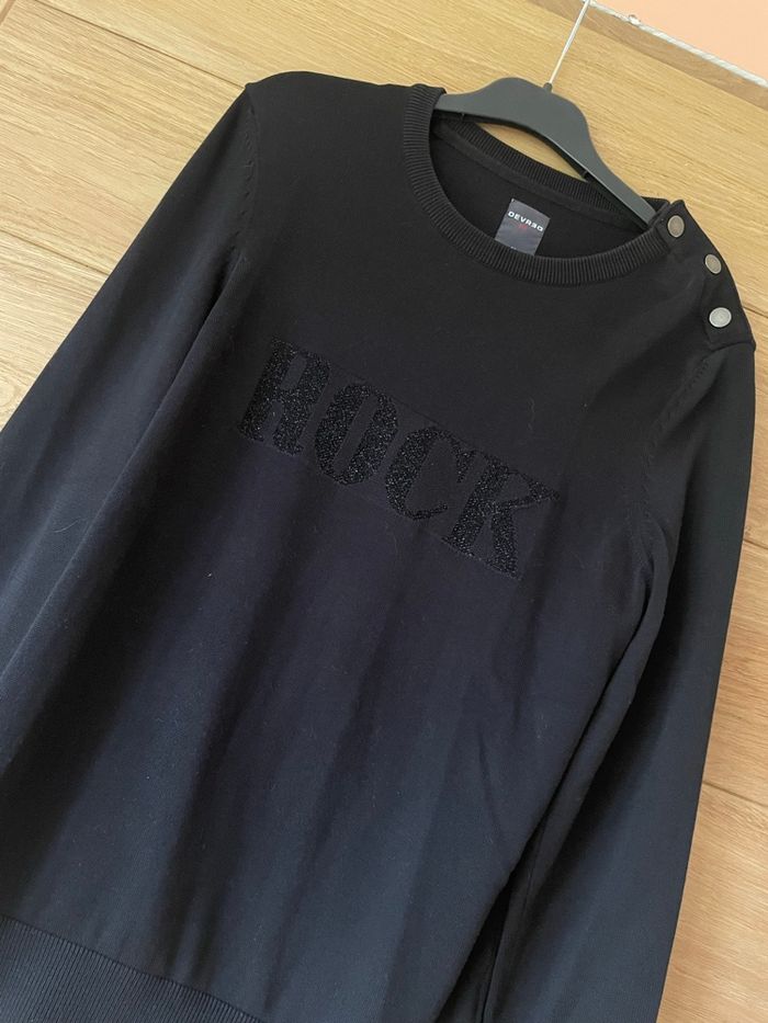 Pull fin noir devred - photo numéro 4