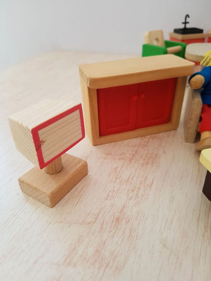 Salon Melissa&Doug, chambre d'enfants et mobilier en bois pour maison de poupée - photo numéro 13