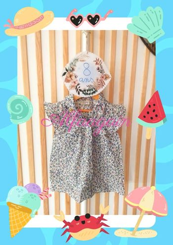 Chemise next fleurie neuve 8ans