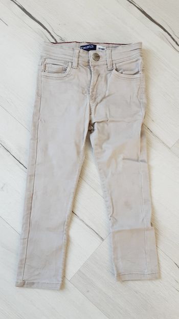 Vêtement garçon pantalon jean beige skinny Okaïdi 3 ans