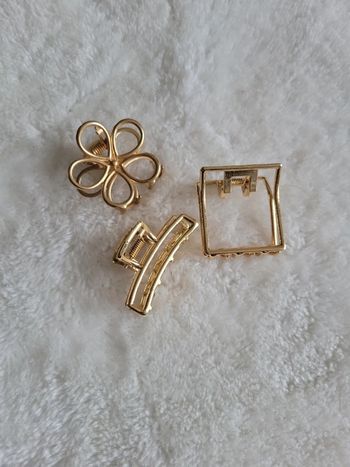 Lot 3 petites pinces a cheveux