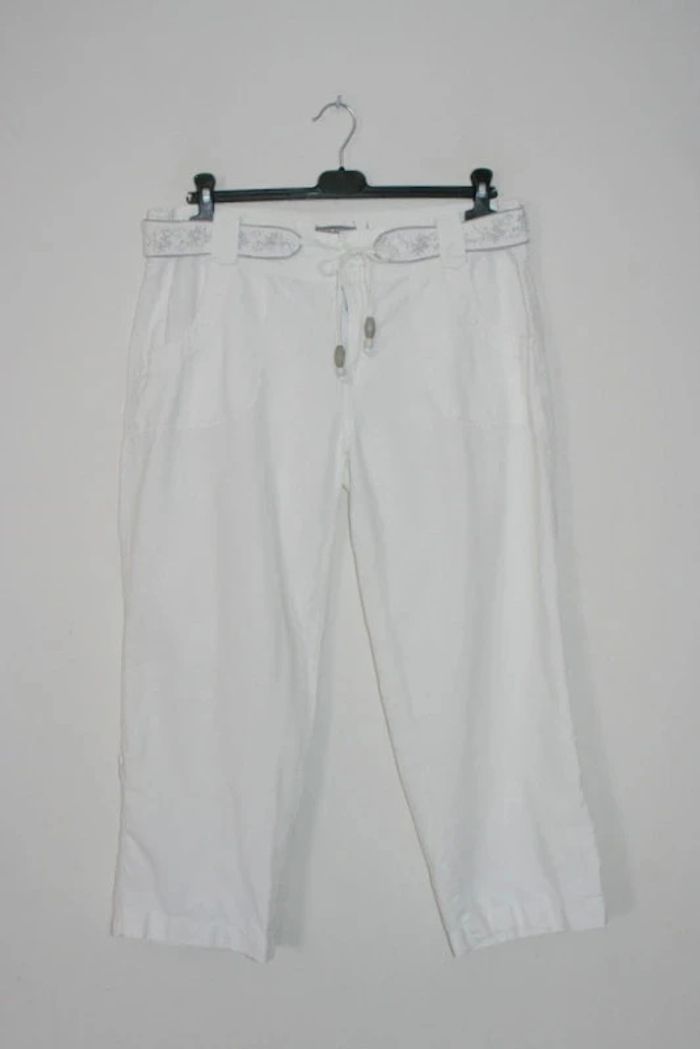 Pantacourt blanc Ici et Maintenant taille 44