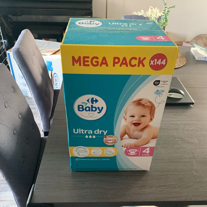 Couches taille 4 ultra dry (carrefour)