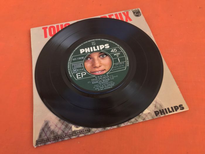 Vinyle 45 tours Sheila Tous les deux (1965) Philips 437.128 BE - photo numéro 4