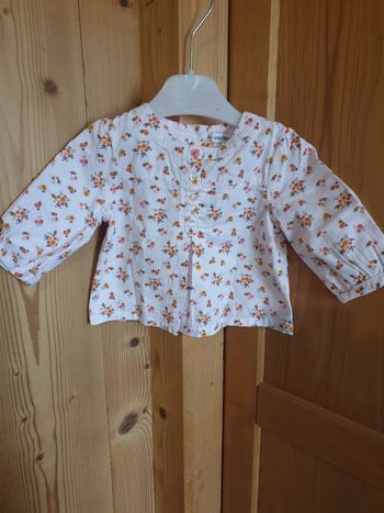 Blouse fleurie Vertbaudet- taille 3 mois