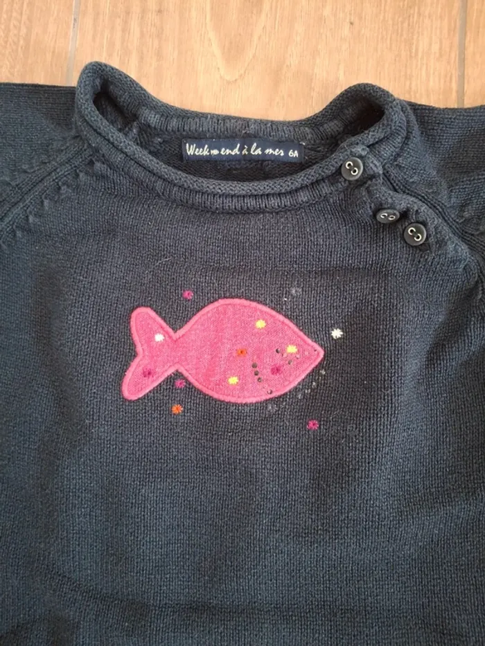 Robe en laine week end à la mer 6 ans très bon état - photo numéro 3