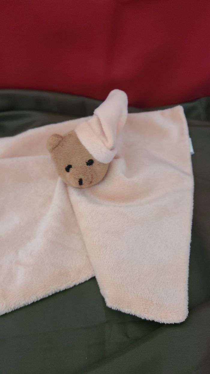 Ours PARENTS doudou carré plat