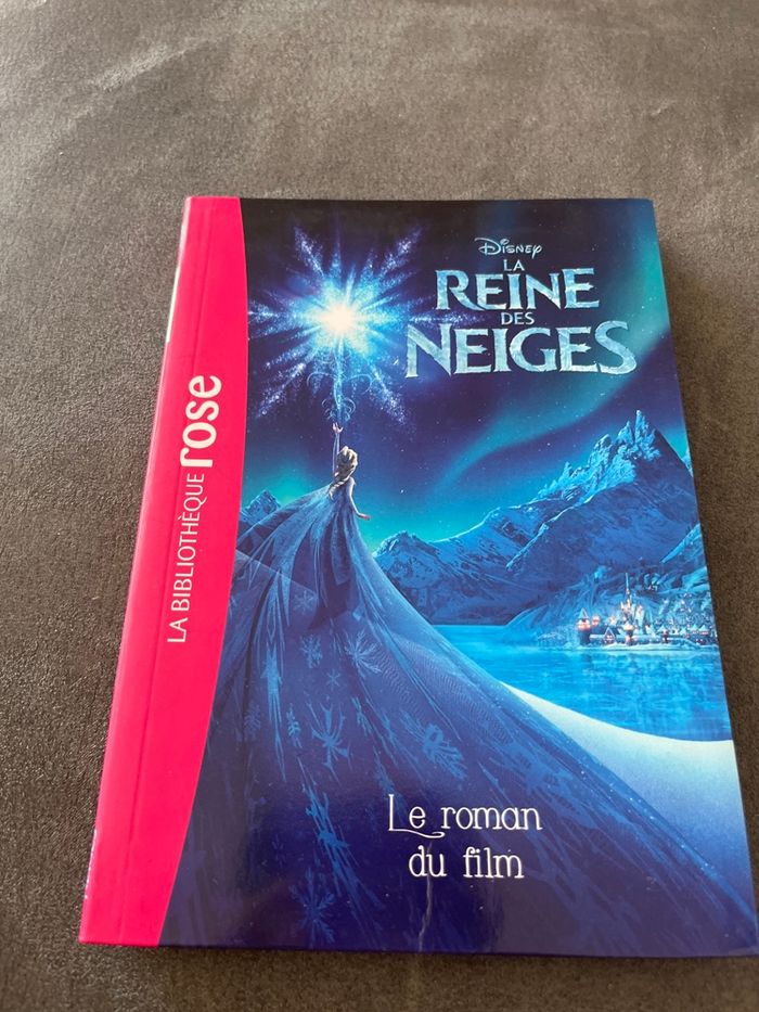Livre bibliothèque rose la reine des neiges Disney le roman du film