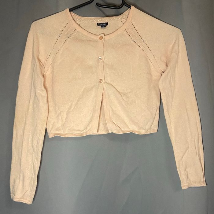 Boléro rose pâle »Kiabi »manches longues