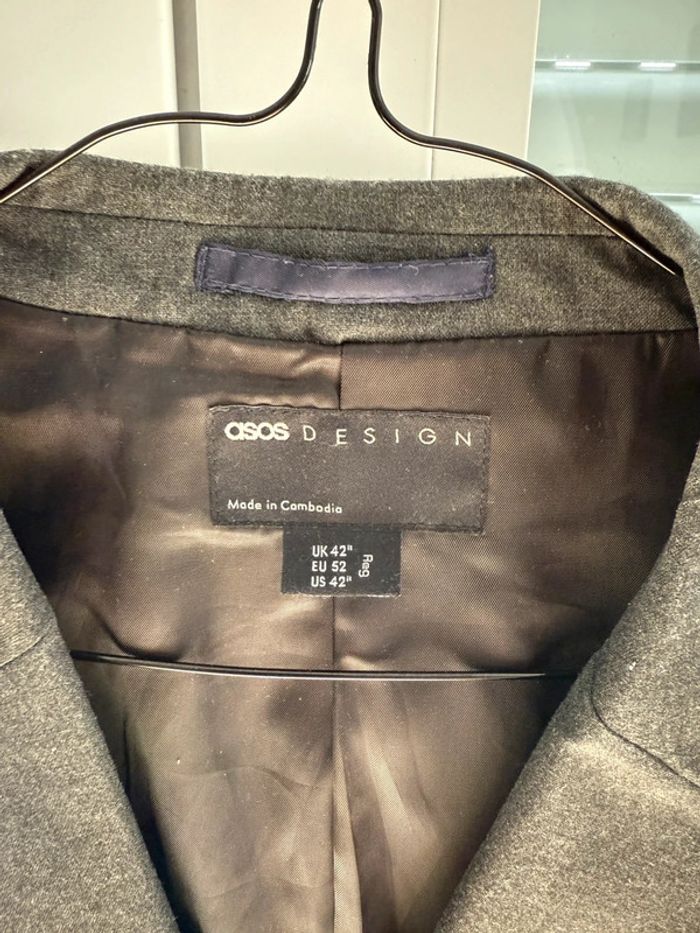 Veste de costume gris foncé - photo numéro 3