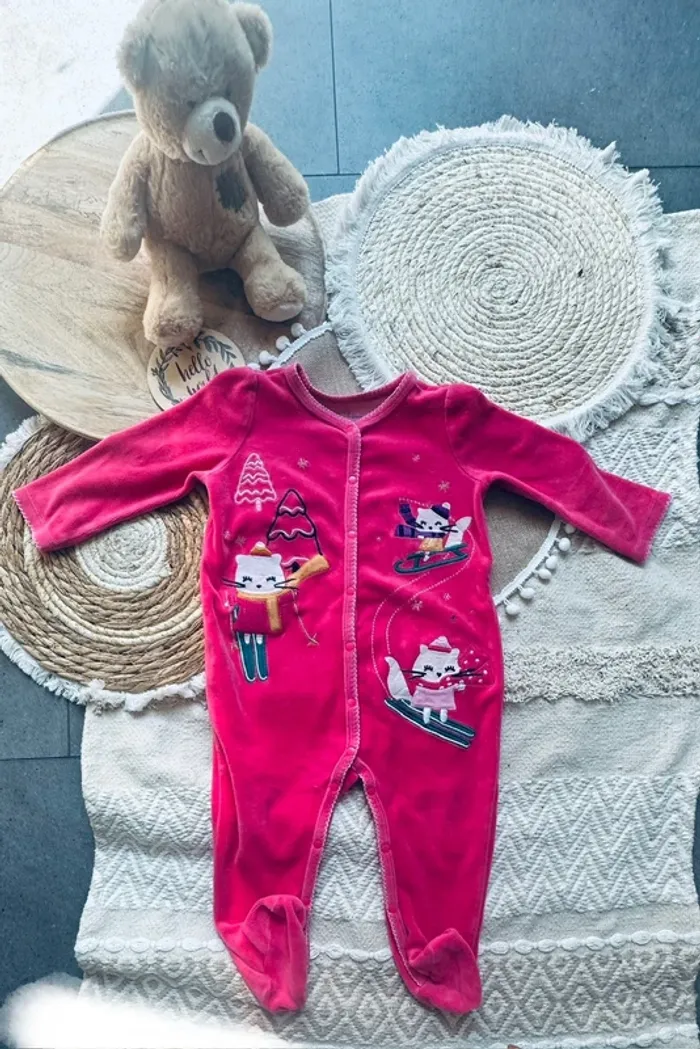 Pyjama velours DPAM 18M - photo numéro 2