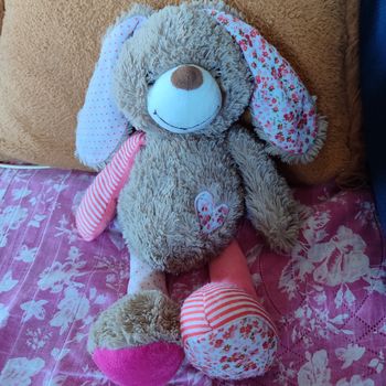 Doudou lapin rose tao