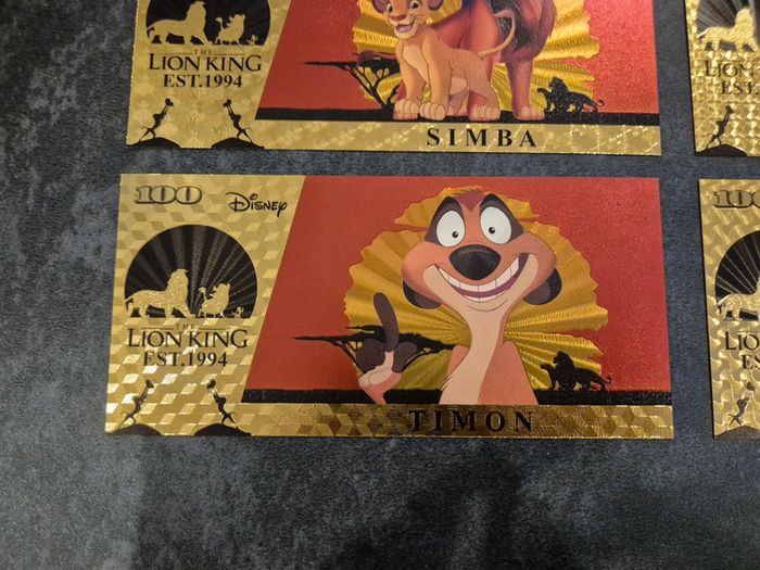 Billets OR à collectionner Le Roi Lion Disney - photo numéro 3