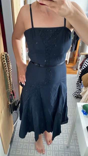 Robe bustier détaille sequins