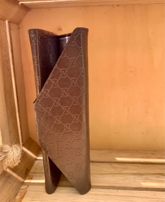 Étuis à lunettes GUCCI authentique – Monogramme marron chic - photo numéro 6