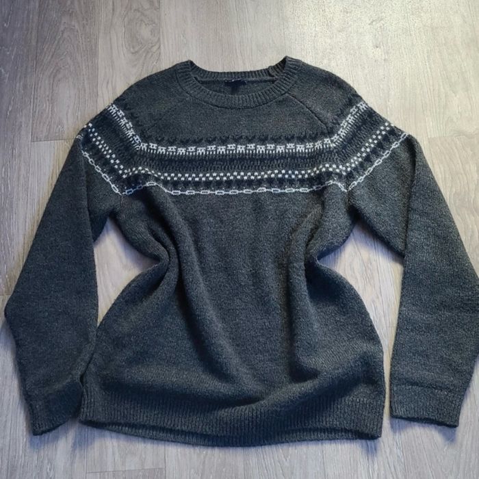 Pull en laine à motifs