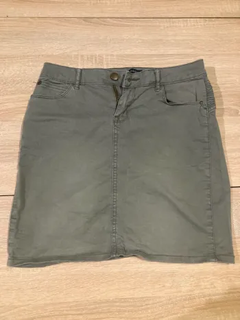 Jupe en jean verte