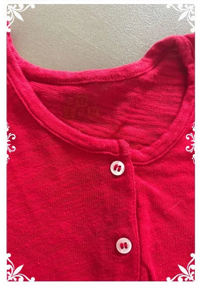 T-shirt rouge enfant fille 10 ans Bonton - photo numéro 4