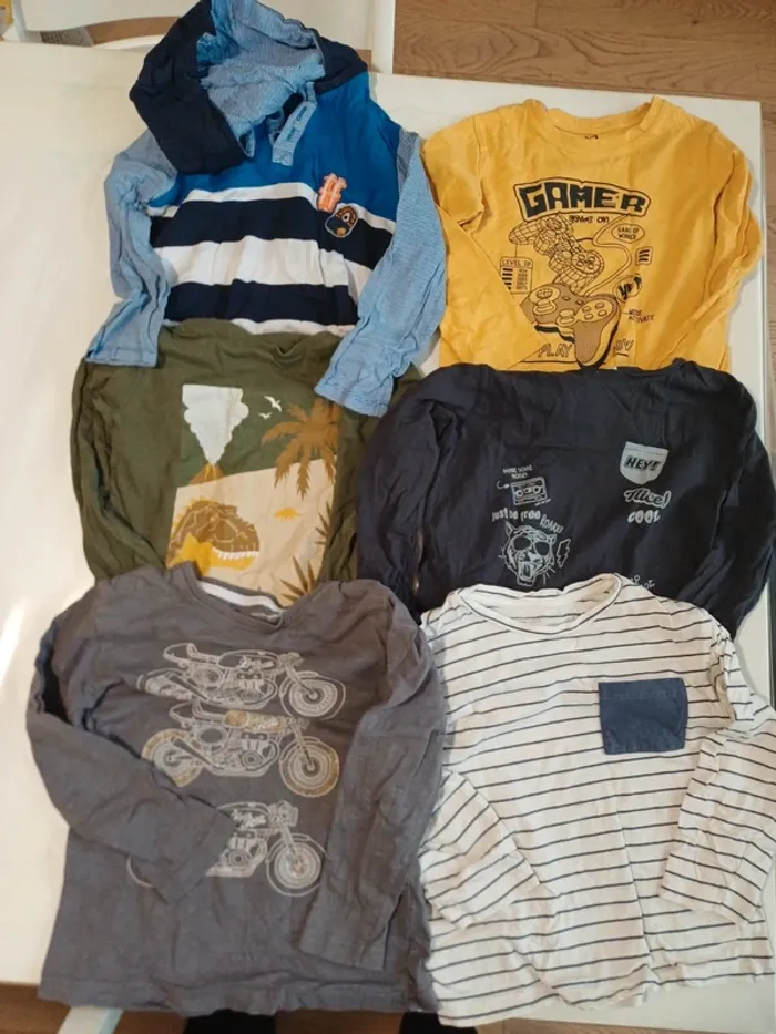 Lot de 6 T shirts ML