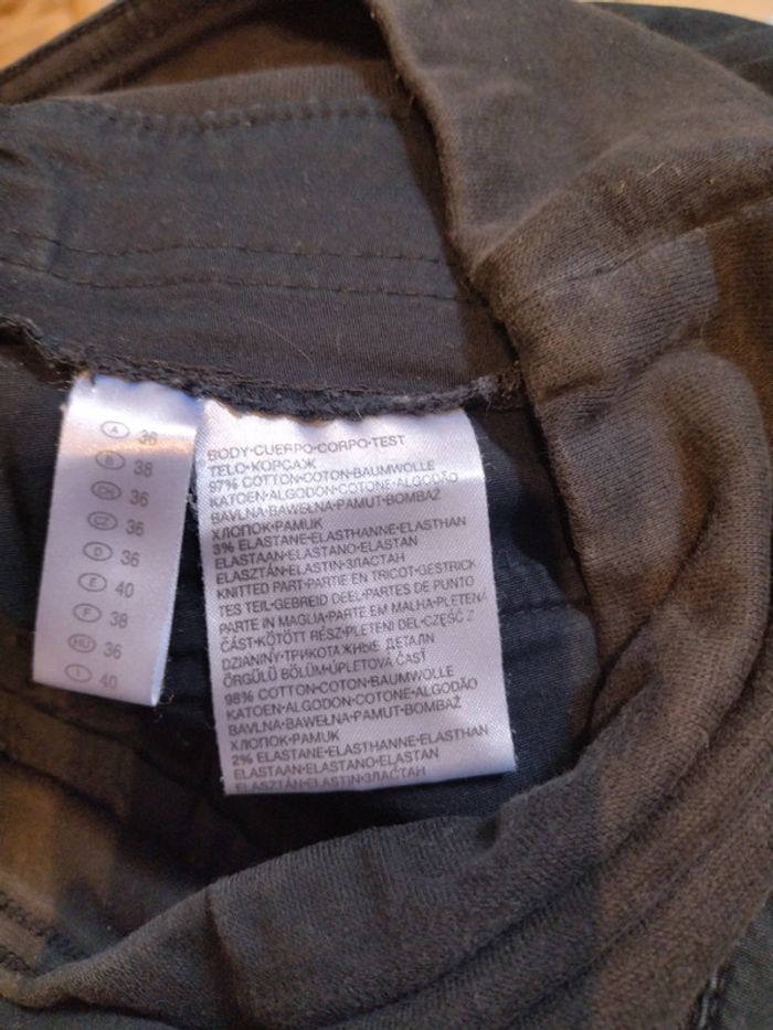 Pantalon de grossesse en toile noir. Taille 38 - photo numéro 8