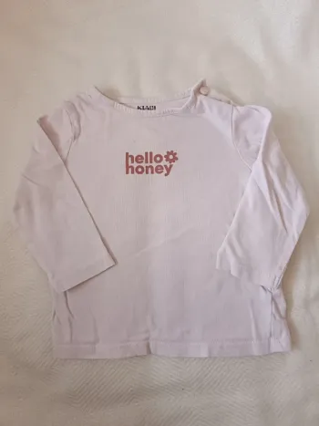 🎀 jolie petit haut rose pâle taille 6 mois kiabi 🎀