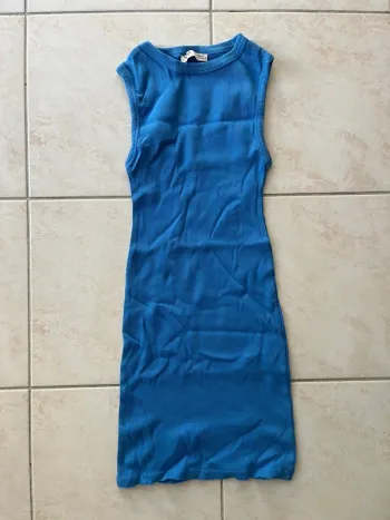 robe bleue courte S