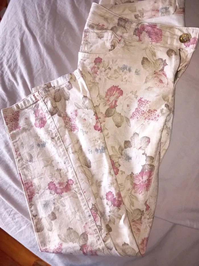 Pantalon fleurs