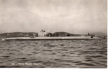 CPA - MARINE DE GUERRE  -SOUS MARIN " CALYPSO " -N°1551