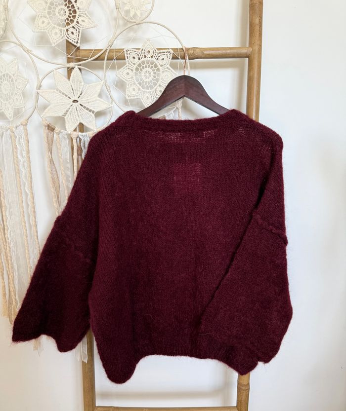 Pull Mohair Bordeaux - photo numéro 4