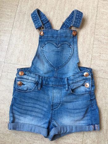 Salopette short jeans