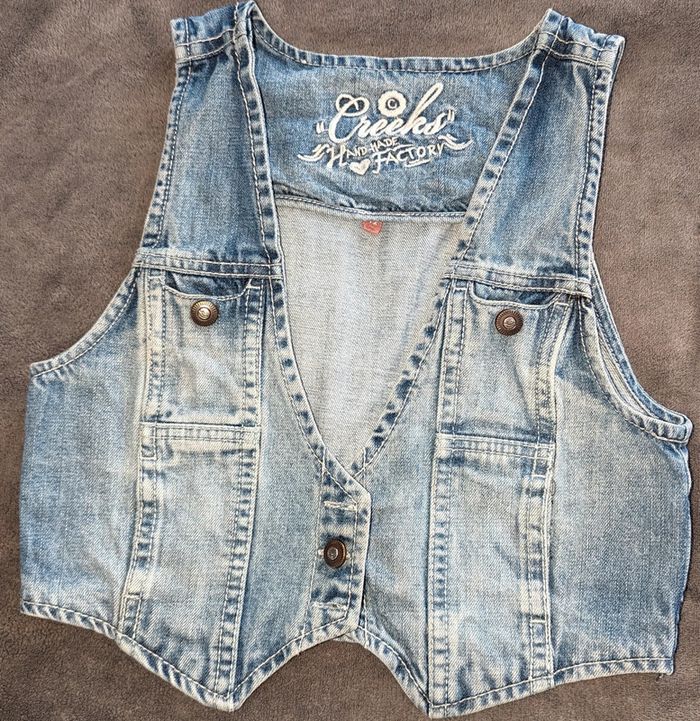 Haut en jeans sans manche