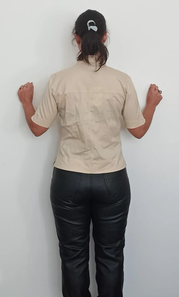 Chemise manche courte stretch neuve Esprit - photo numéro 6