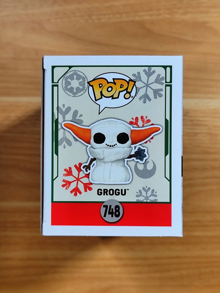 Funko Pop! Star Wars - Grogu Bonhomme de Neige 748 (Fêtes Bobblehead) - photo numéro 4