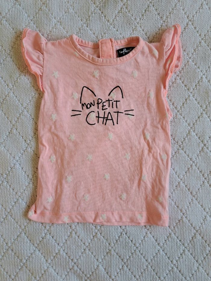 Débardeur rose pâle motif étoiles INFLUX 9 mois - photo numéro 2