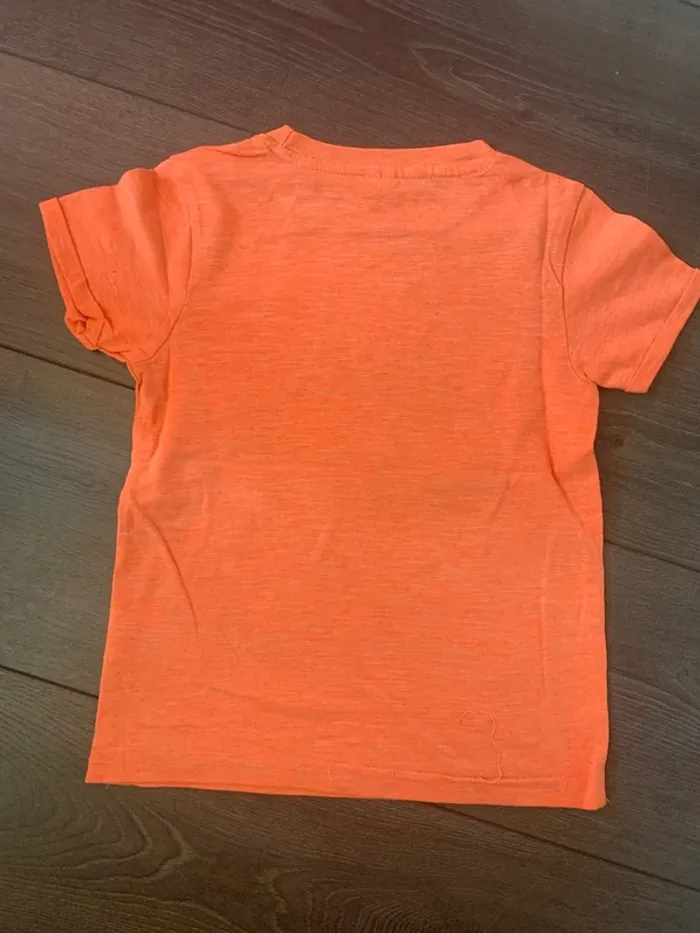 TEE shirt 5 ans garçon orange - photo numéro 2