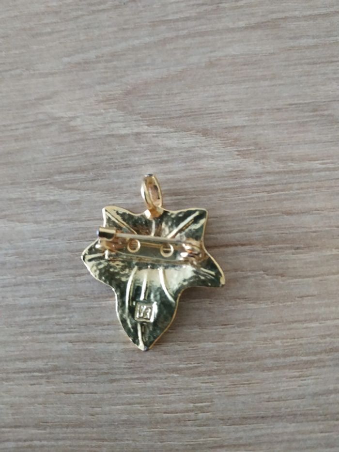 Ancien bijoux 2 en 1 représentant une feuille - photo numéro 3