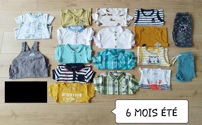 Lot vêtements garçon 6 mois été