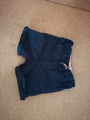 Short bleu marine, kiabi, 18 mois
